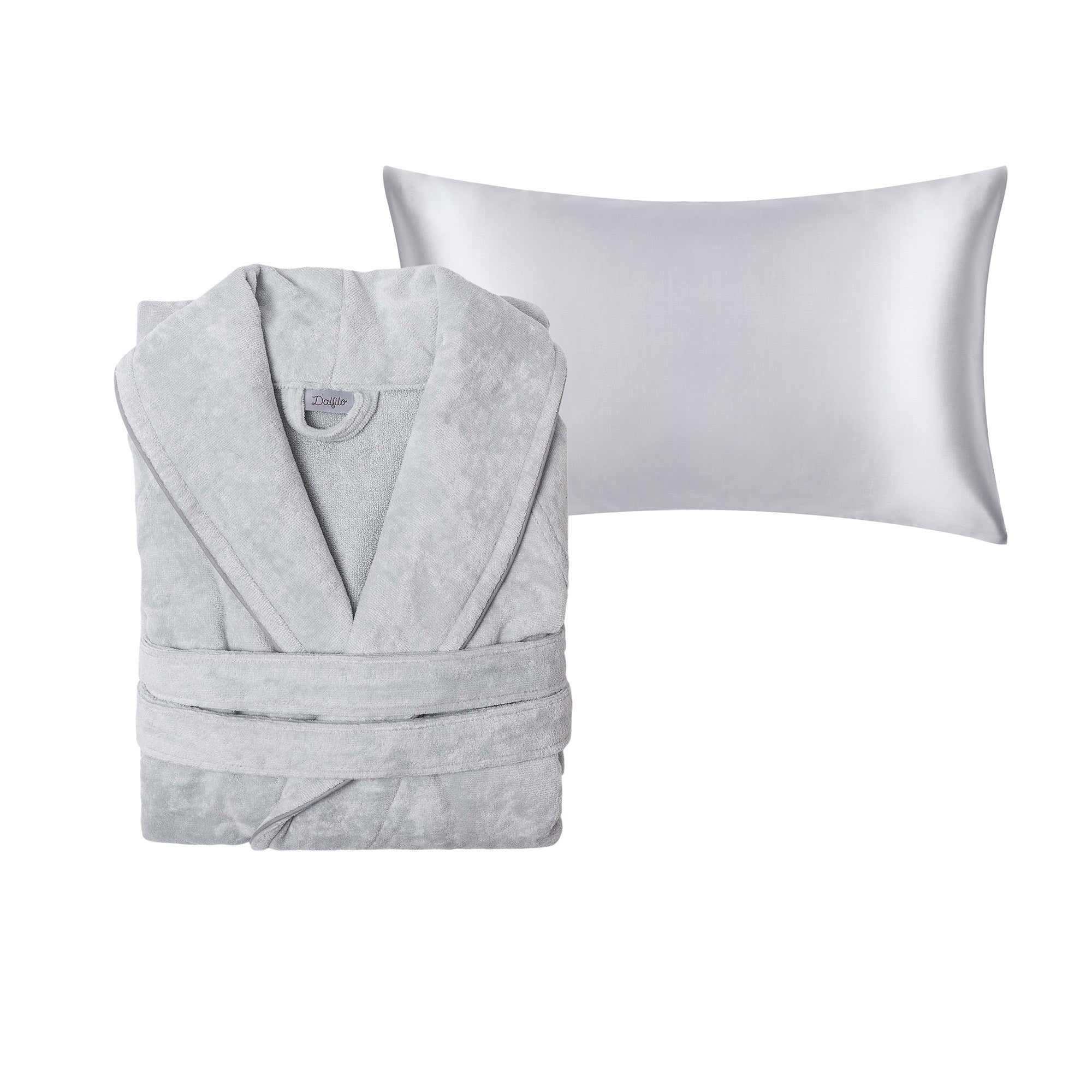 Set Dolce Vita Beauty
- S- Perlgrau- Baumwolle+Seide - Dalfilo