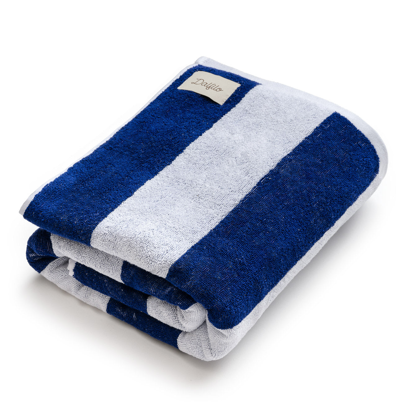 Portofino bath towel 
- 100x180 cm- Blue- Cotton - Dalfilo