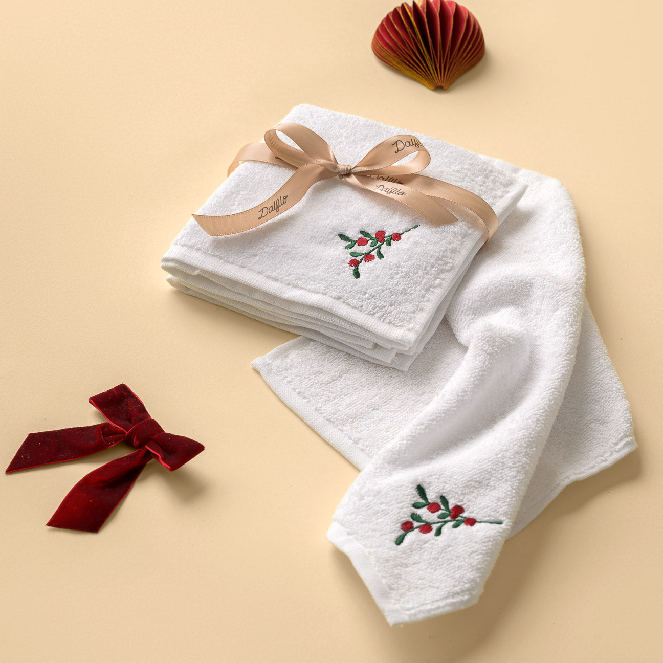 Set Gastfreundschaft
- 30x30 cm- Weiß- Baumwolle - Dalfilo