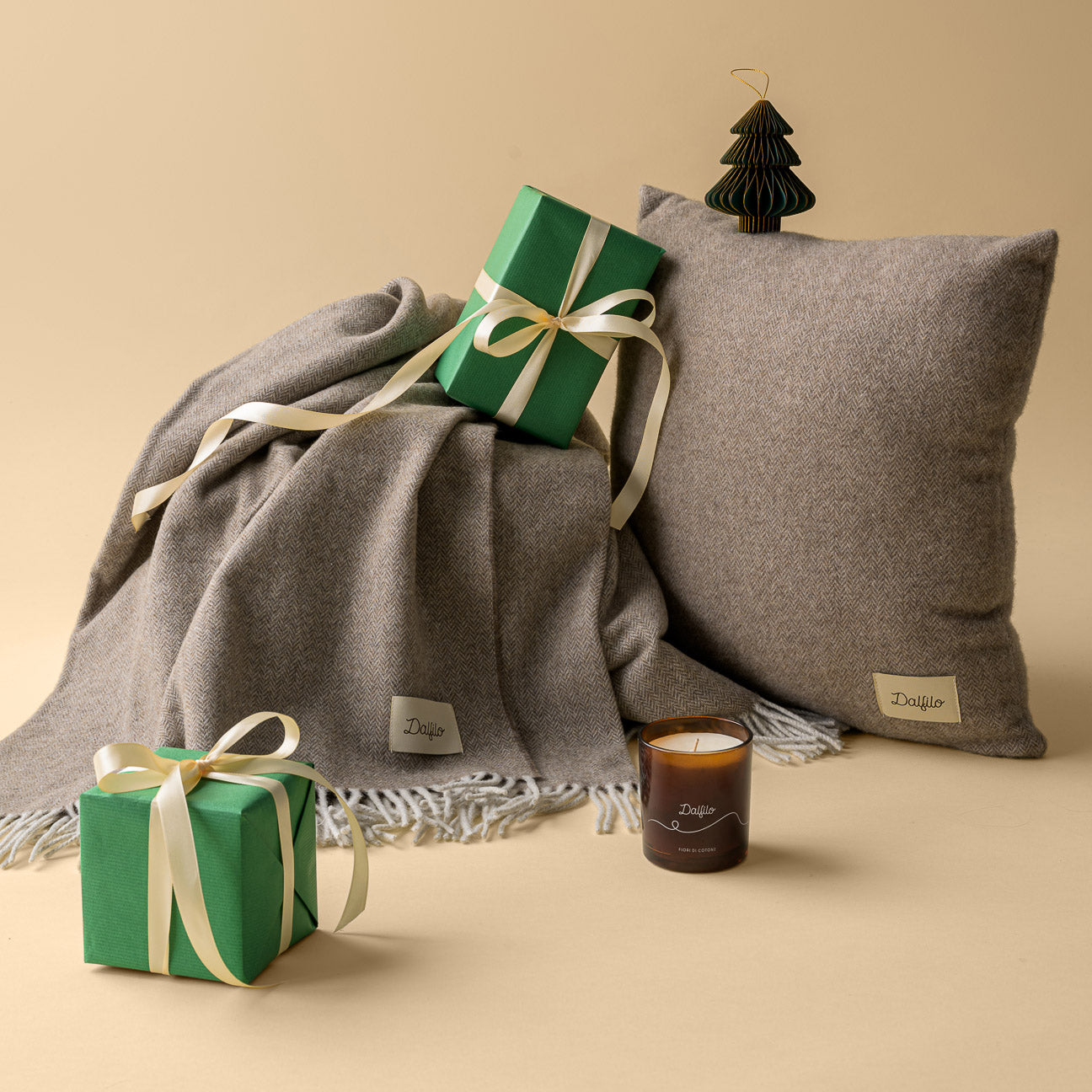 Set Relax Superior
- 130x180 cm- Hellbraun- Recycelte Wolle - Dalfilo