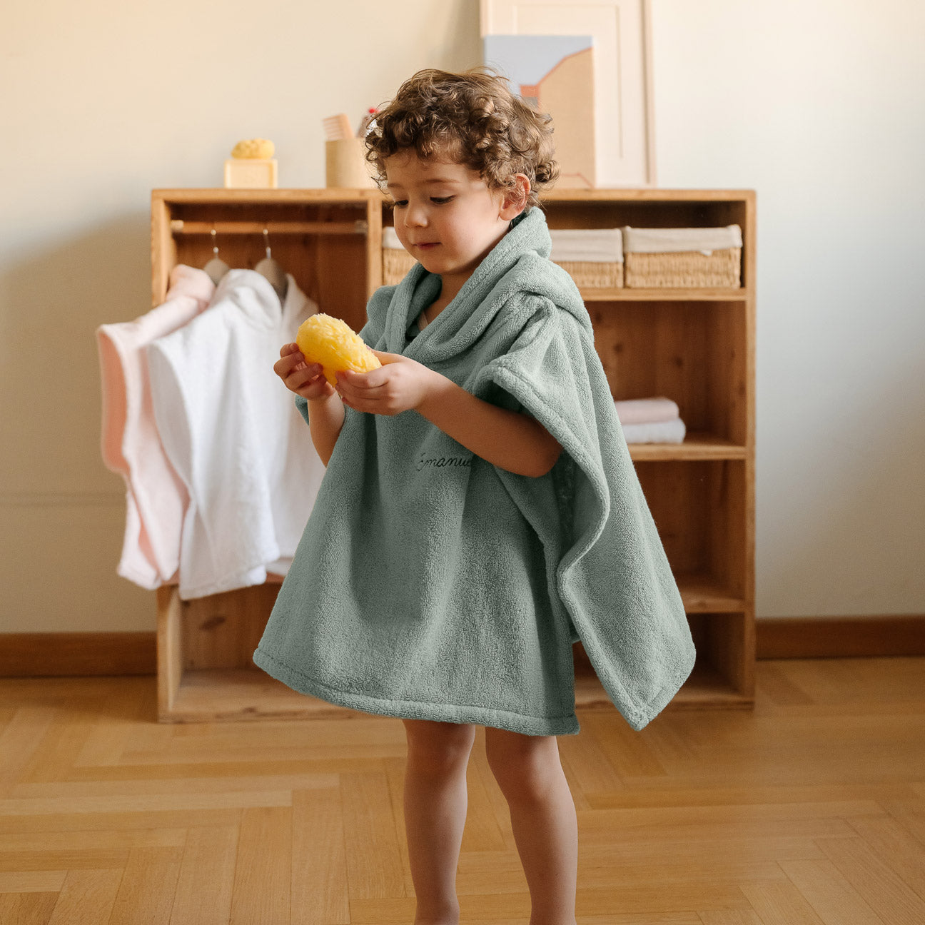 Badeponcho
- Einheitsgröße (2-4 Jahre)- Rosa- Klassische Baumwolle - Dalfilo