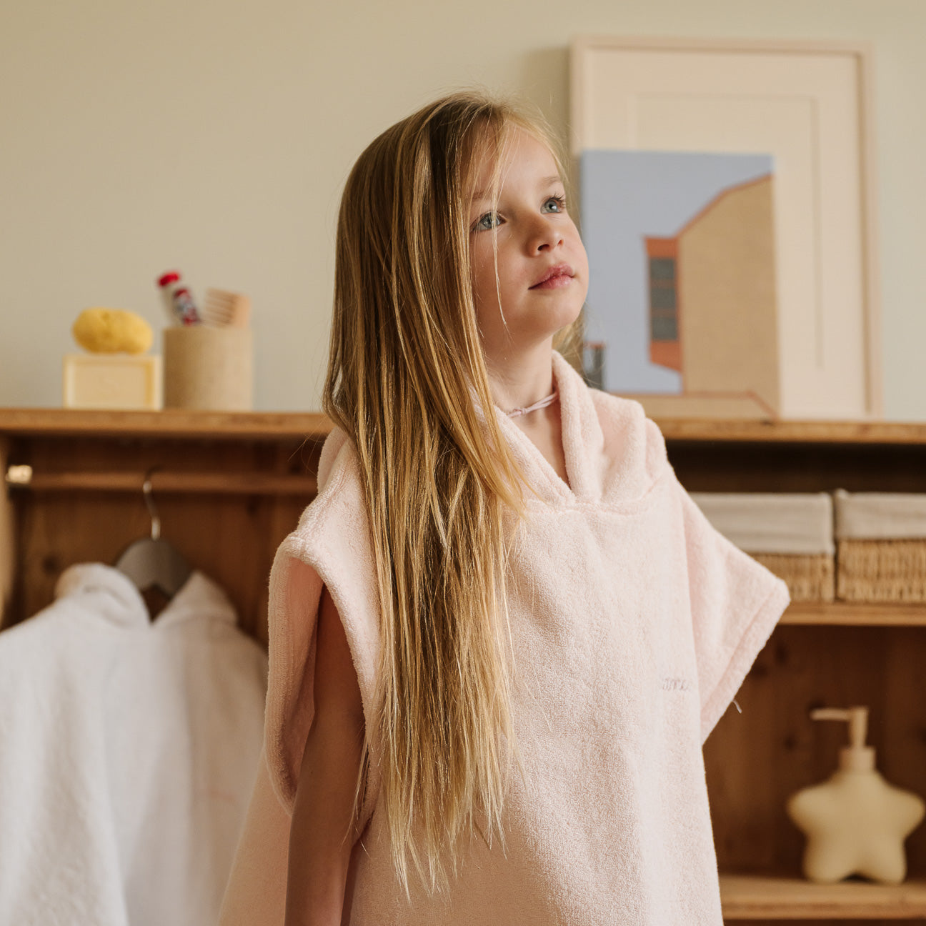 Badeponcho
- Einheitsgröße (2-4 Jahre)- Rosa- Klassische Baumwolle - Dalfilo