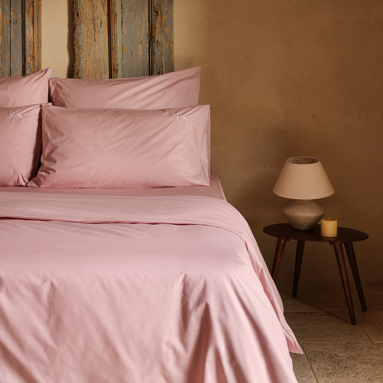 Cotton duvet cover
- 160x210cm- Mauve- Percale - Dalfilo
