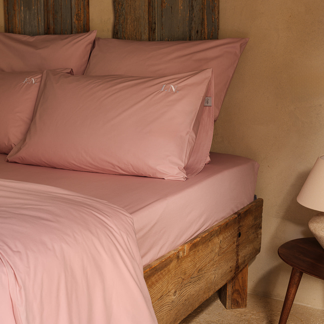 Cotton duvet cover
- 160x210cm- Mauve- Percale - Dalfilo