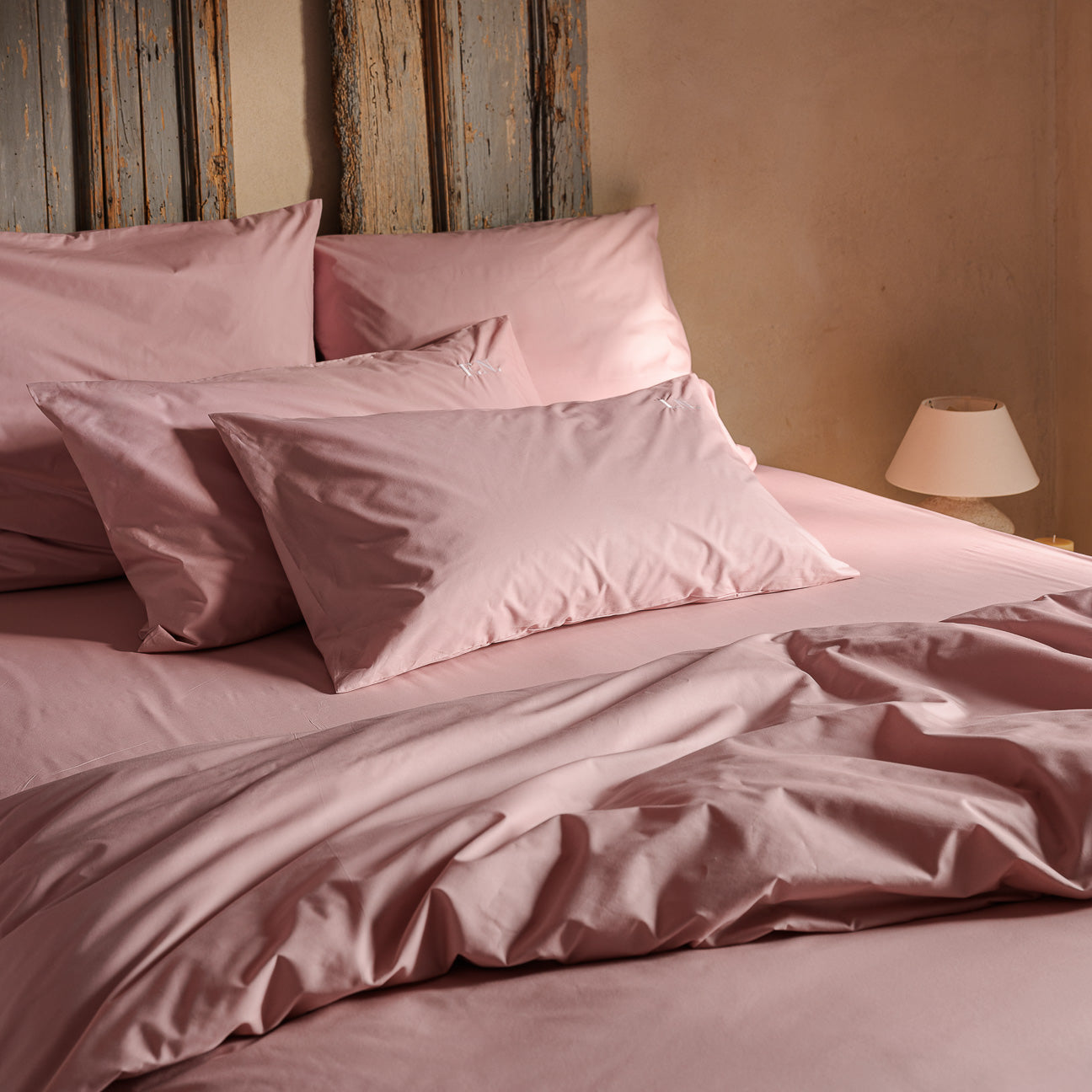 Cotton duvet cover
- 160x210cm- Mauve- Percale - Dalfilo