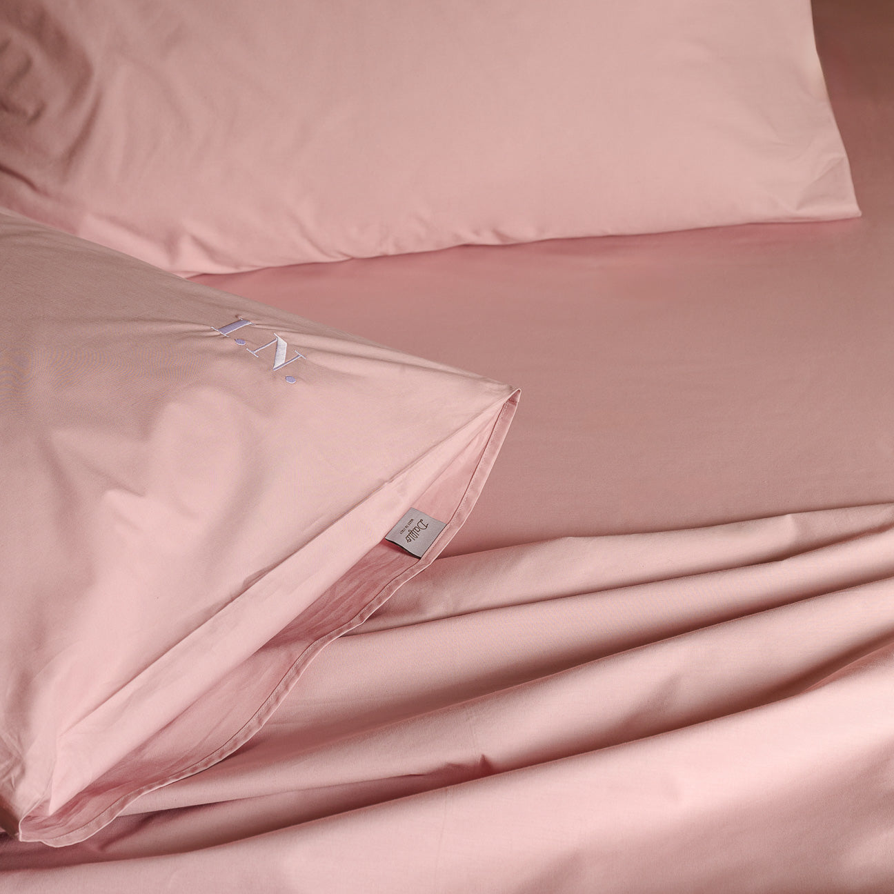 Cotton fitted sheet
- 90x200cm- Mauve- Percale - Dalfilo