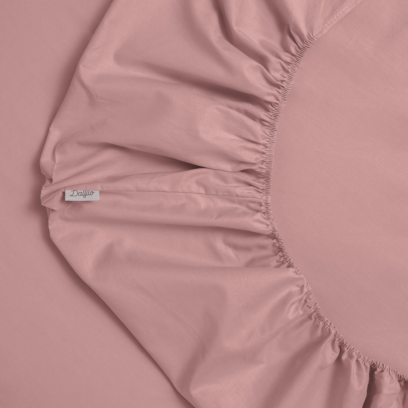 Cotton fitted sheet
- 90x200cm- Mauve- Percale - Dalfilo