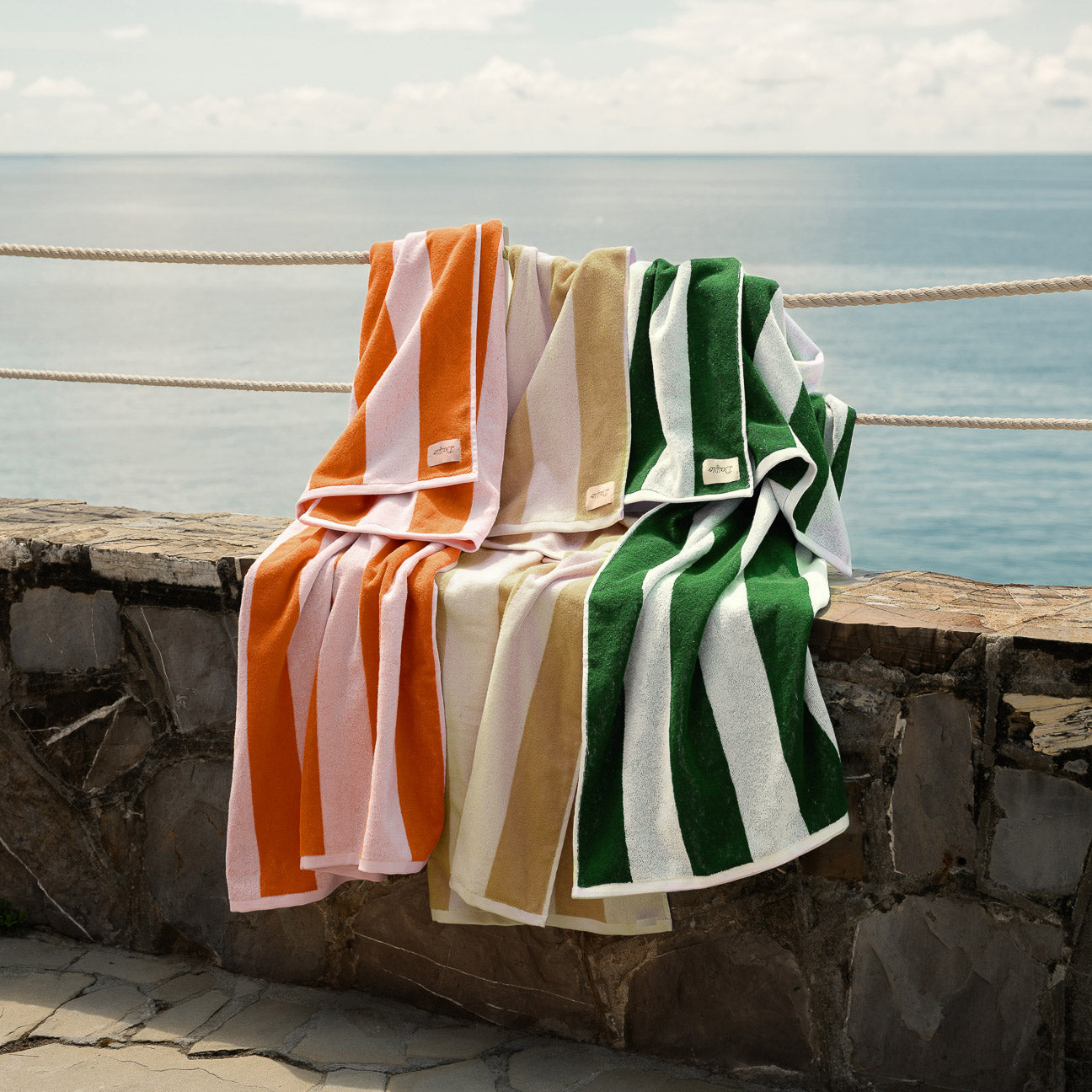 Strand-Badetuch Portofino
- 100x180 cm- Grün- Baumwolle - Dalfilo