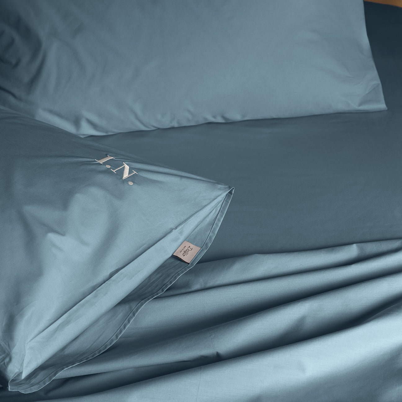 Cotton pillowcase set
- 50x70cm- Denim- Percale - Dalfilo