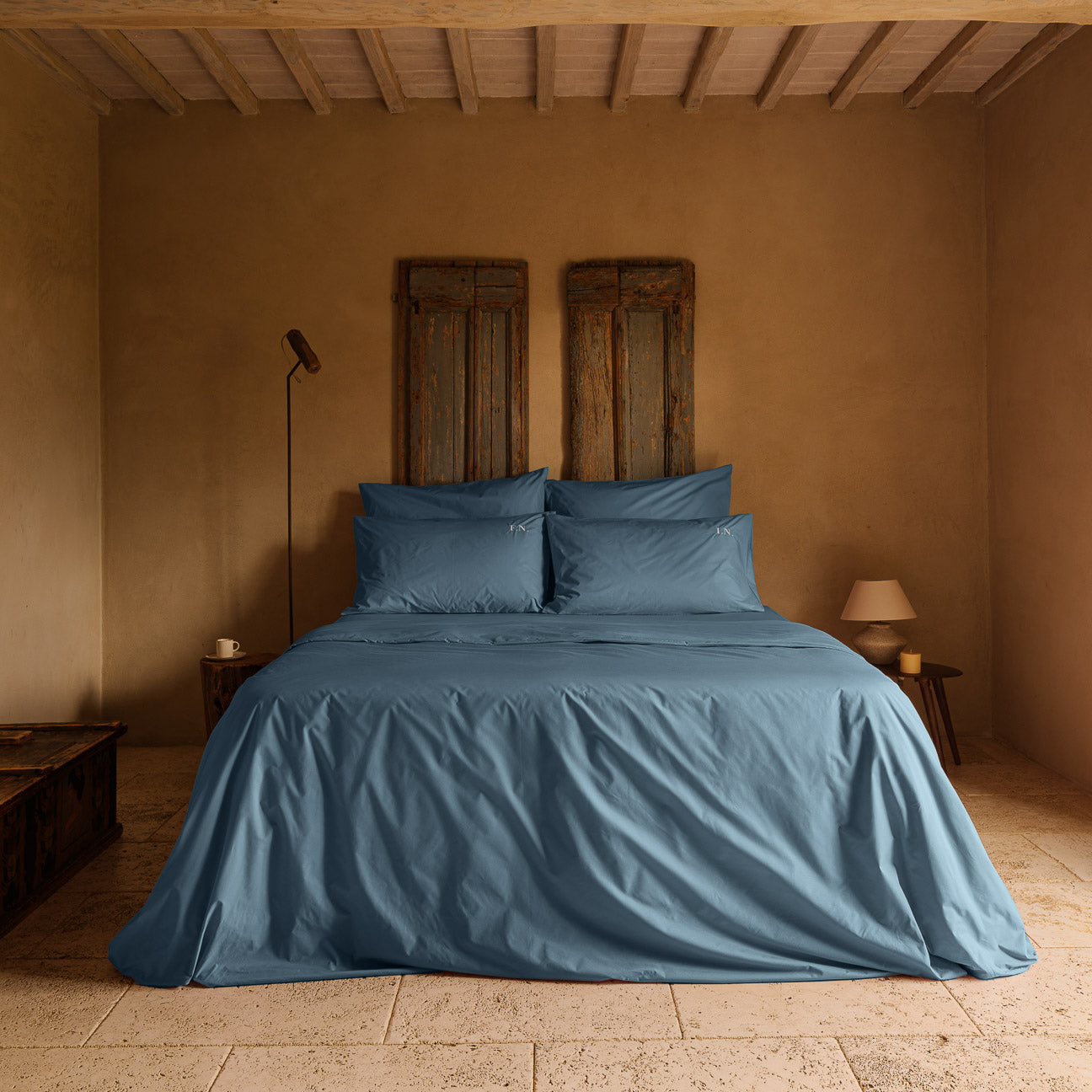 Cotton pillowcase set
- 50x70cm- Denim- Percale - Dalfilo